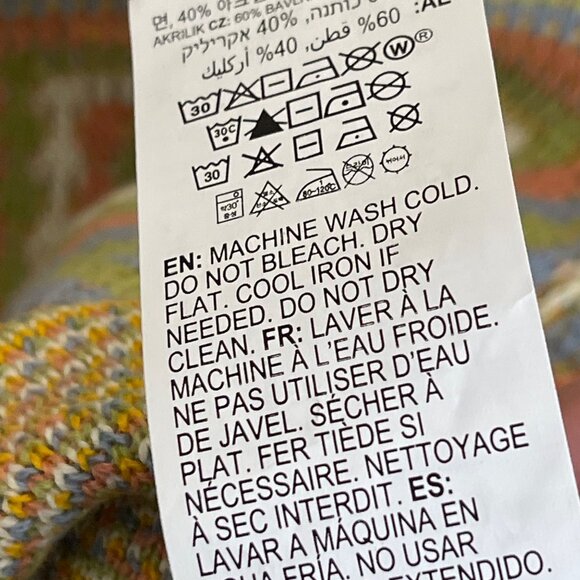 RVCA Squared Crochet Dress Women's S Multi Color Fitted‎ Bodycon Midi Knit - Picture 5 of 9